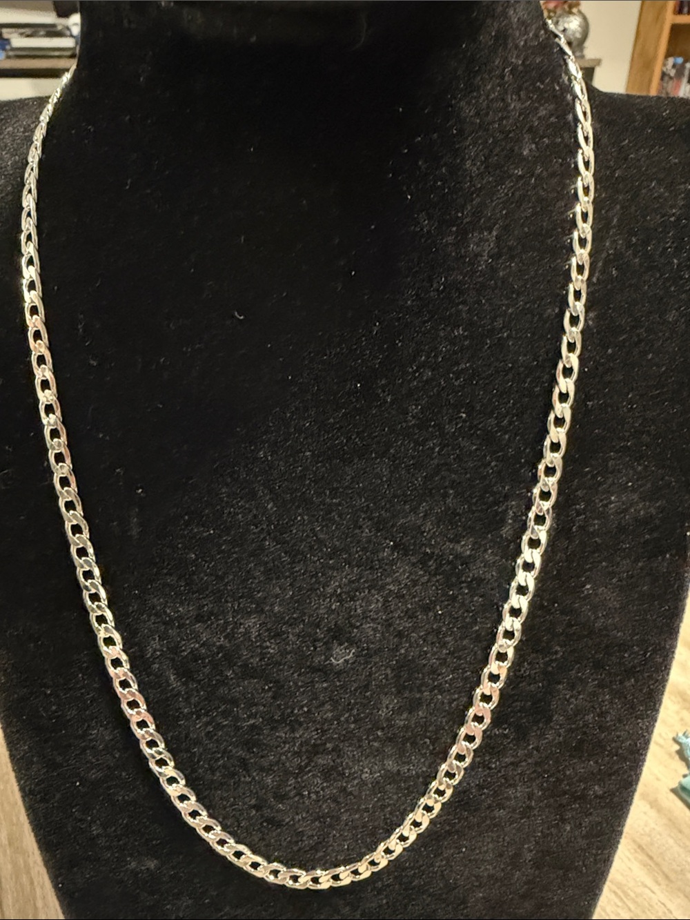 Classic 925 Silver 20” Chain Necklace - Jewelry